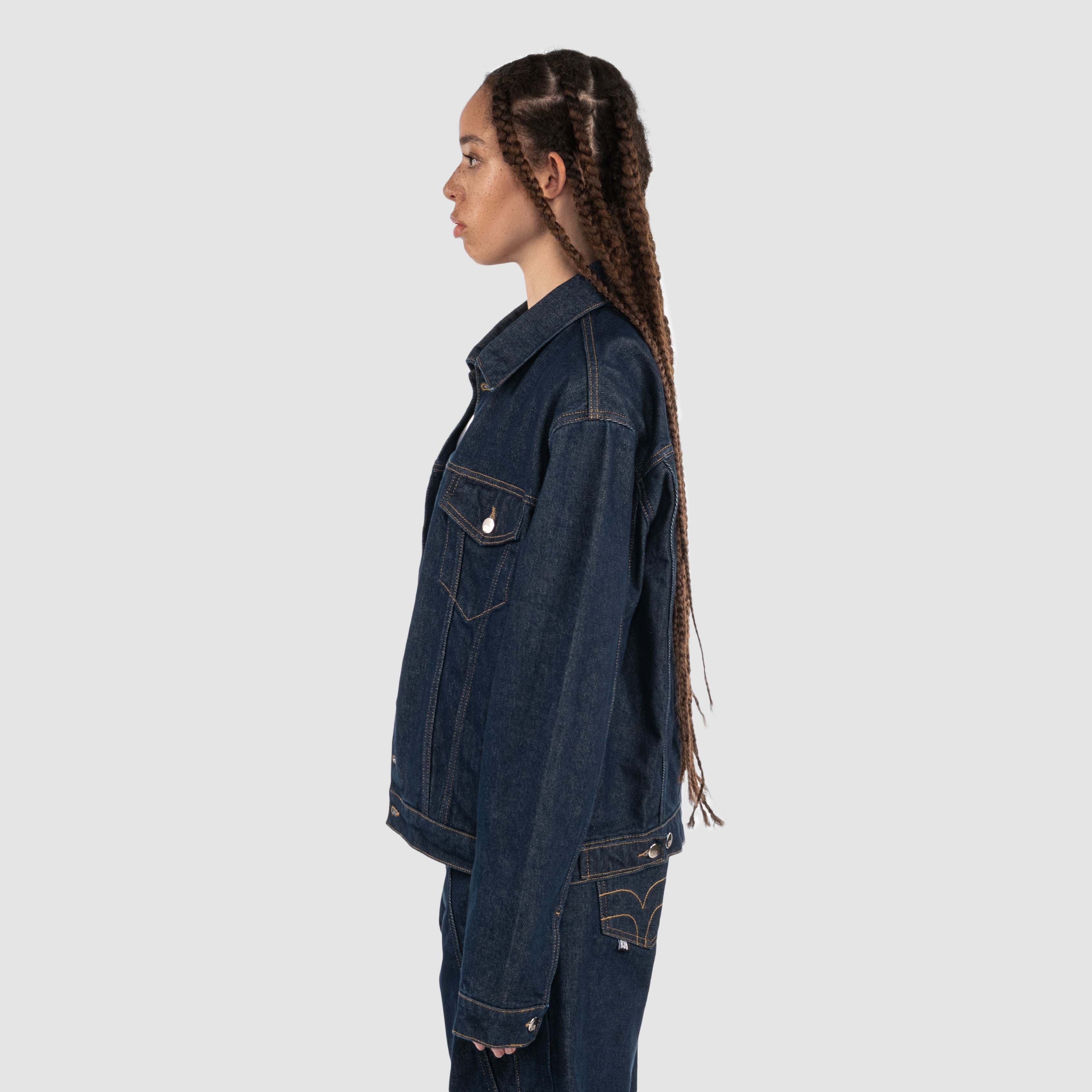 INDIGO DENIM JACKET - DARK BLUE