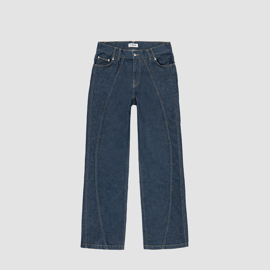 INDIGO DENIM PANTS - DARK BLUE