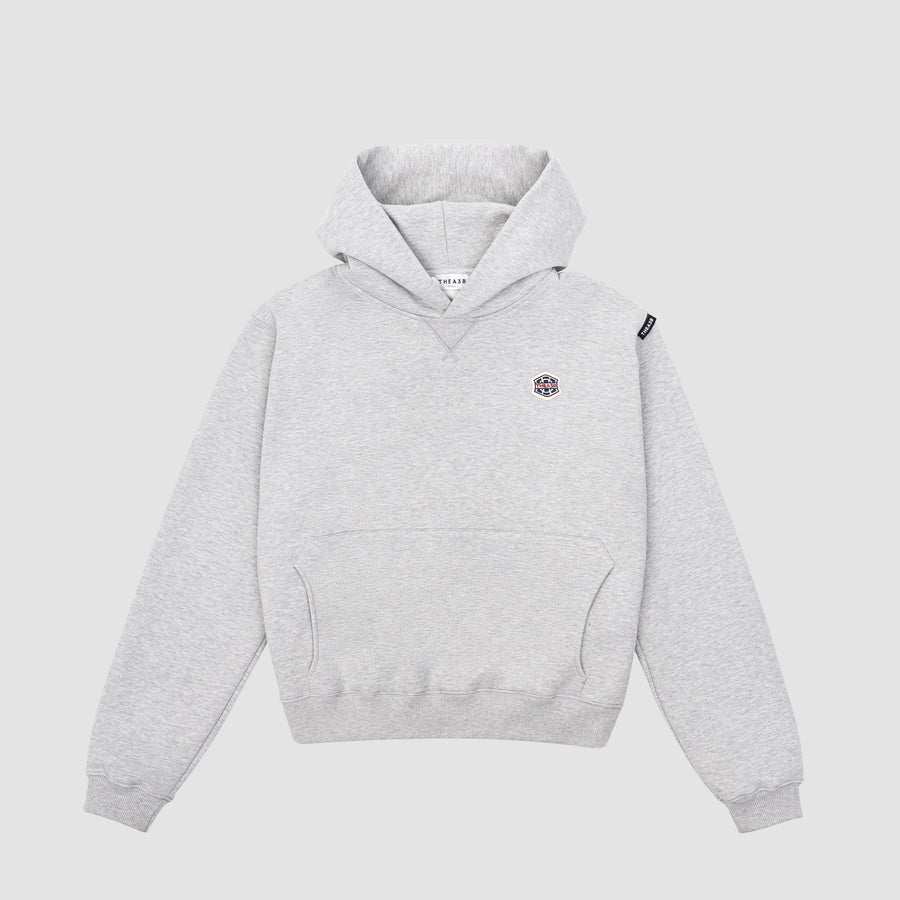 DNA PATCH HOODIE - HEATHER GREY