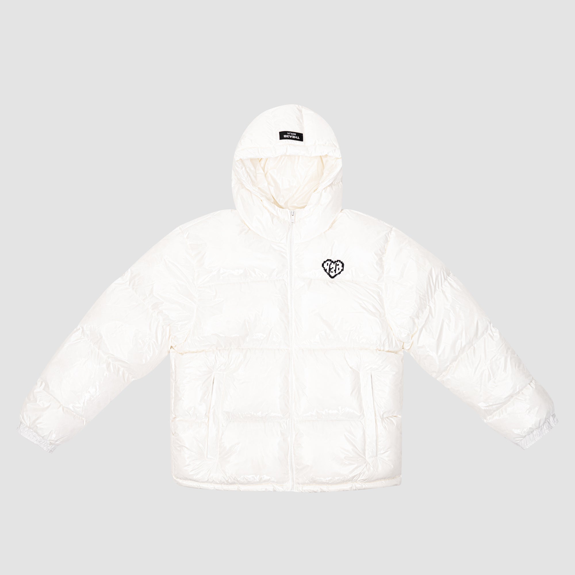 VERSE LOGO PUFFER (HOODED) - WHITE