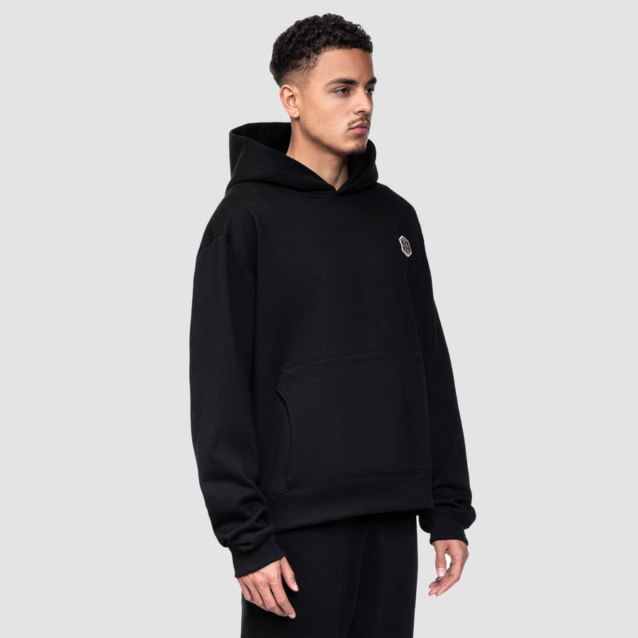 DNA PATCH HOODIE - BLACK