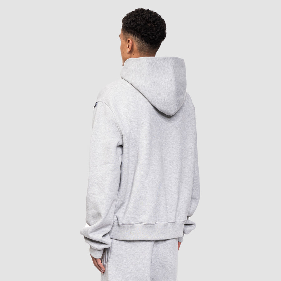 DNA PATCH HOODIE - HEATHER GREY