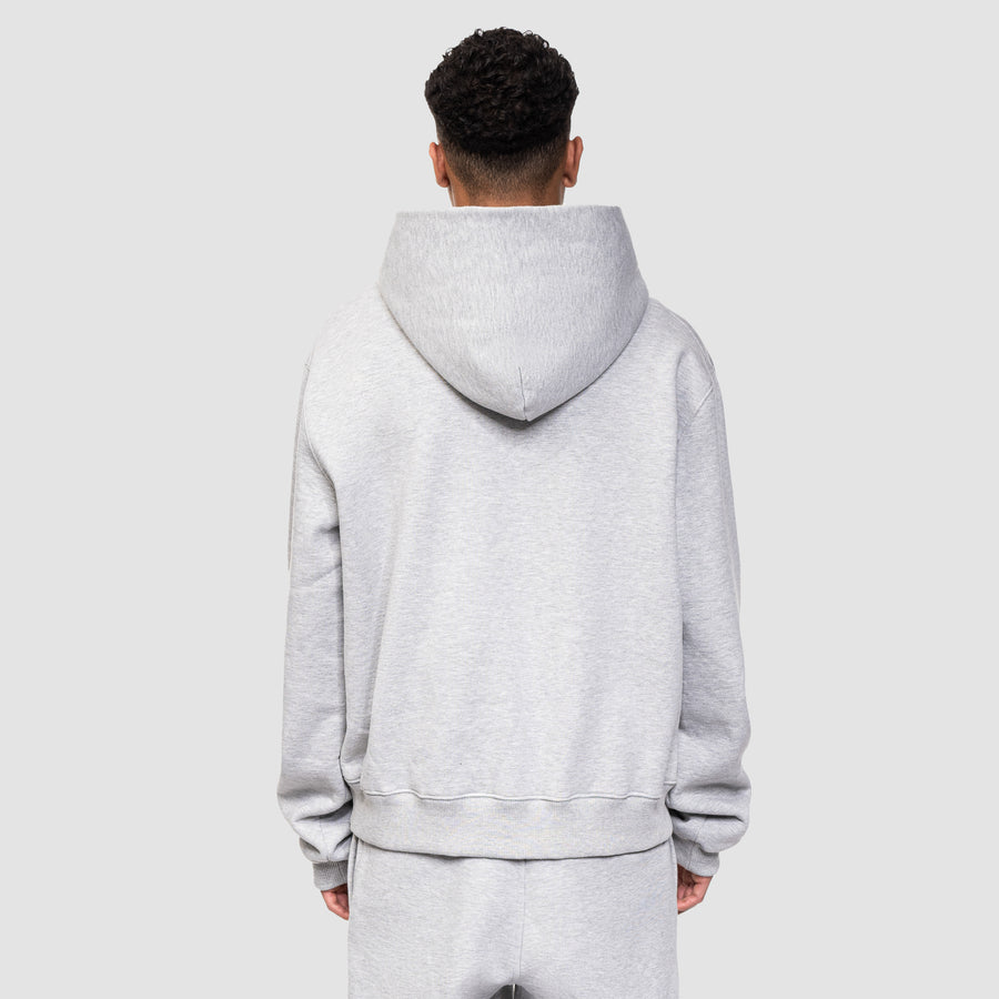 DNA PATCH HOODIE - HEATHER GREY