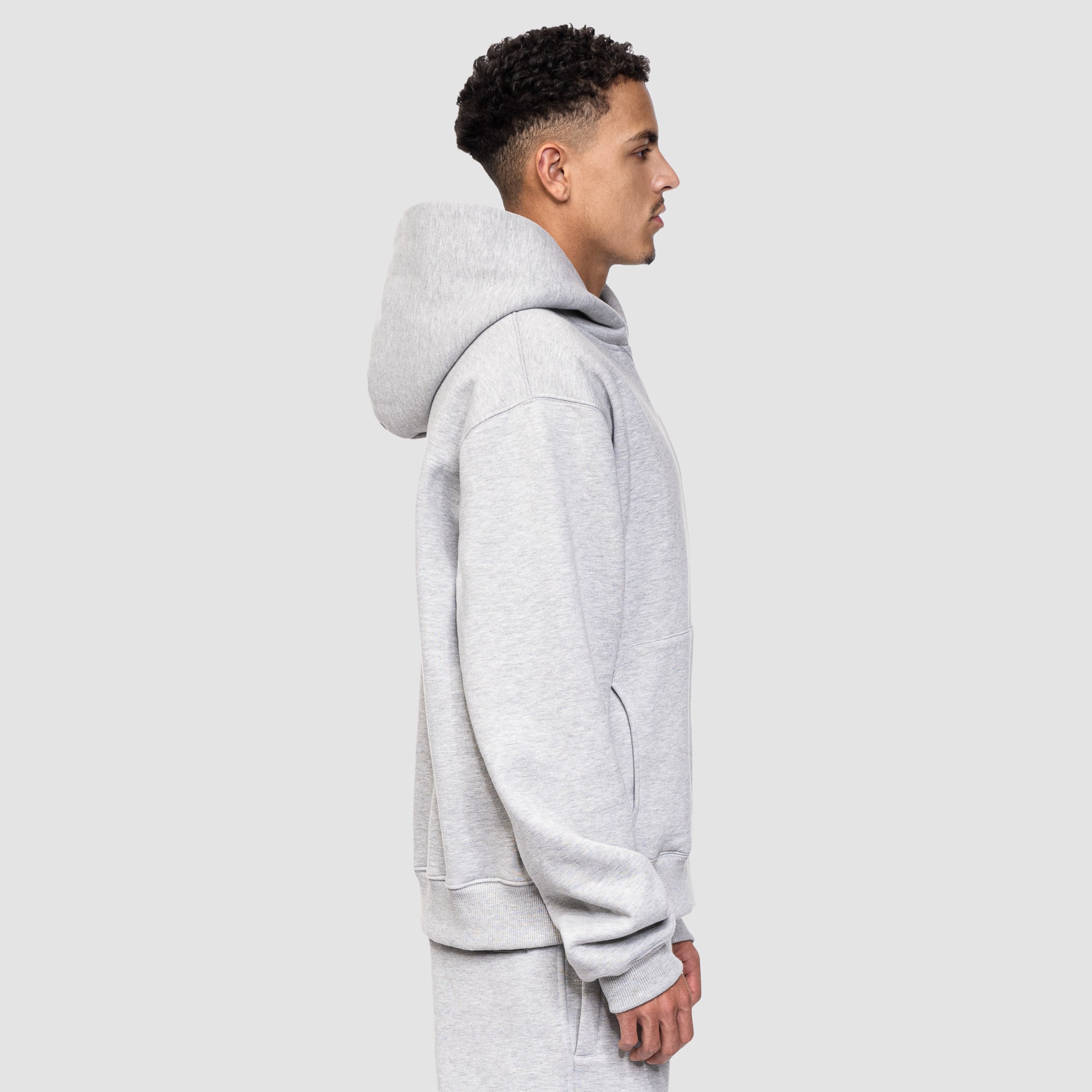 DNA PATCH HOODIE - HEATHER GREY