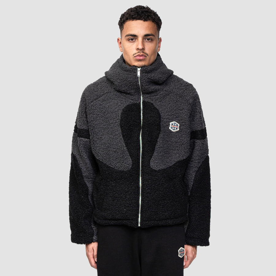 A3B FLEECE JACKET - GREY/BLACK