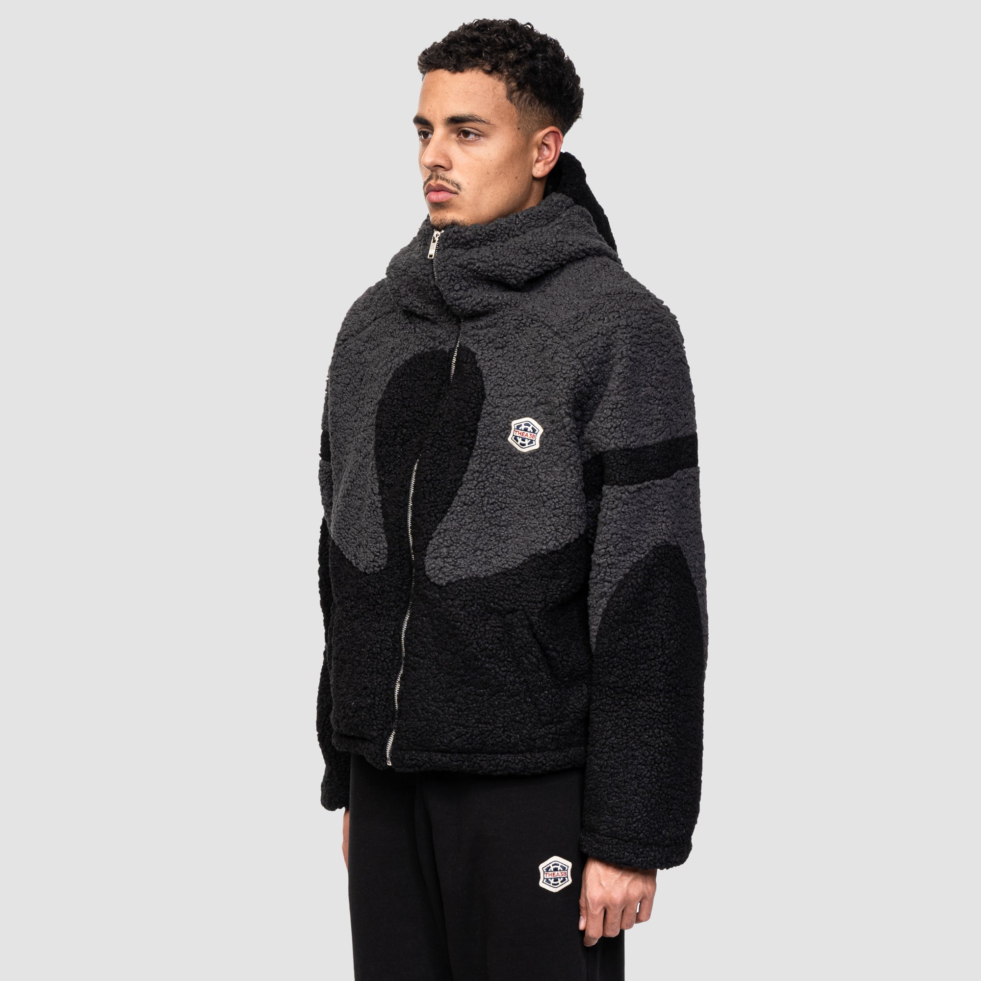 A3B FLEECE JACKET - GREY/BLACK