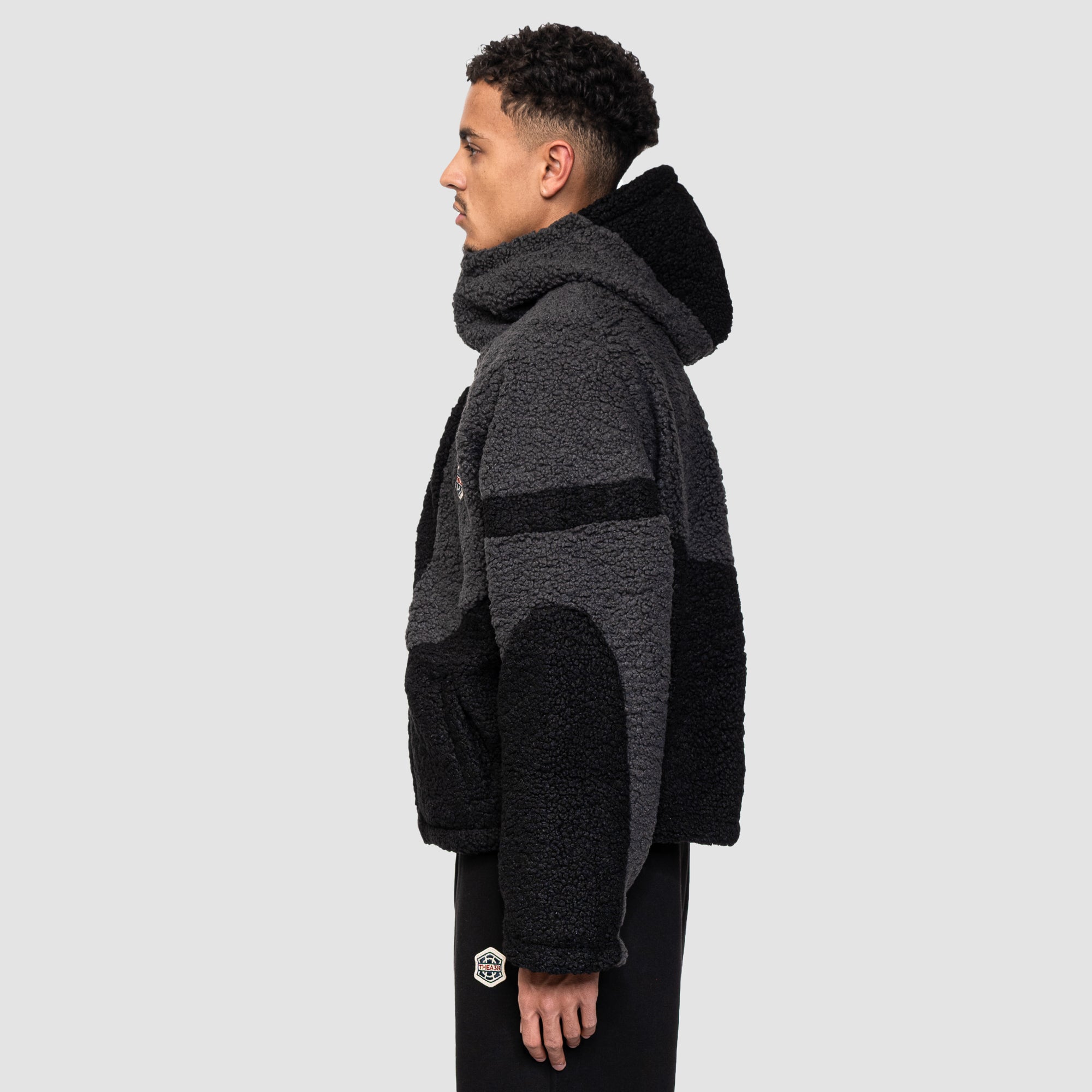 A3B FLEECE JACKET - GREY/BLACK