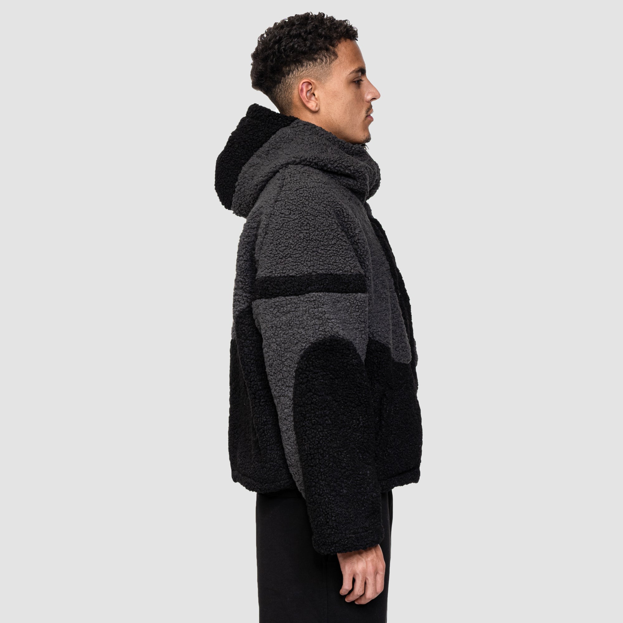 A3B FLEECE JACKET - GREY/BLACK