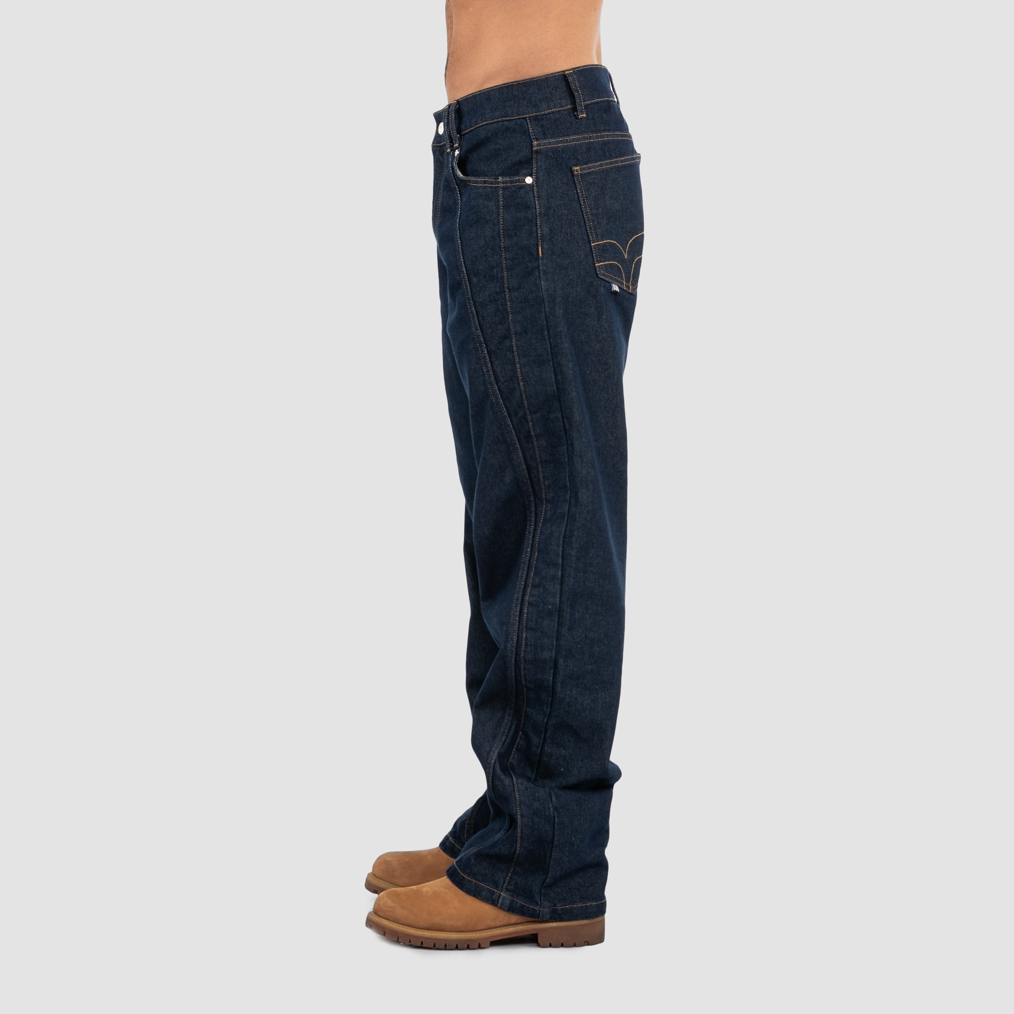 INDIGO DENIM PANTS - DARK BLUE