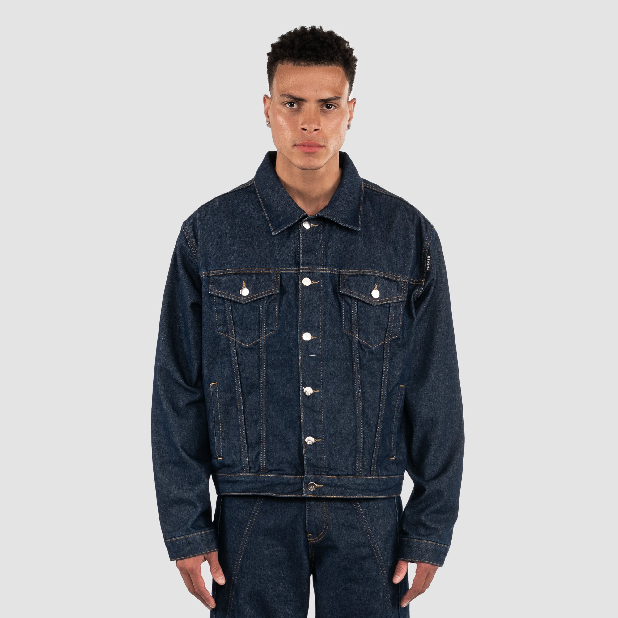 INDIGO DENIM JACKET - DARK BLUE