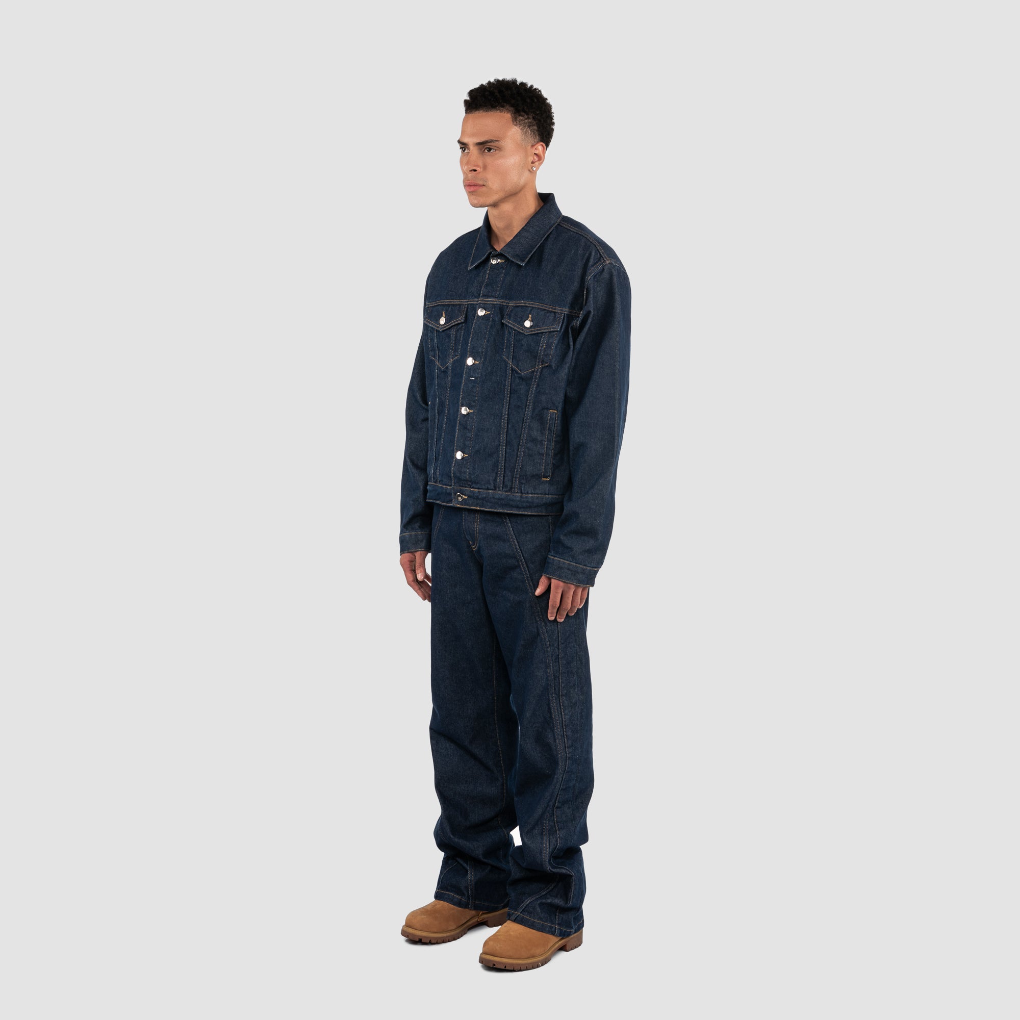 INDIGO DENIM JACKET - DARK BLUE