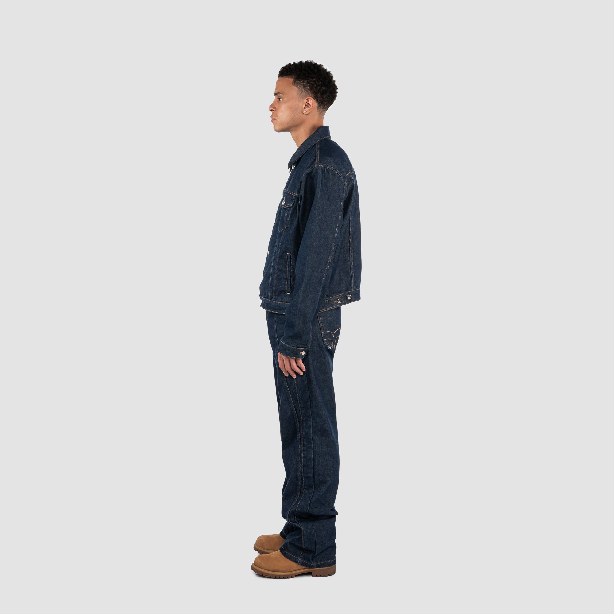 INDIGO DENIM JACKET - DARK BLUE