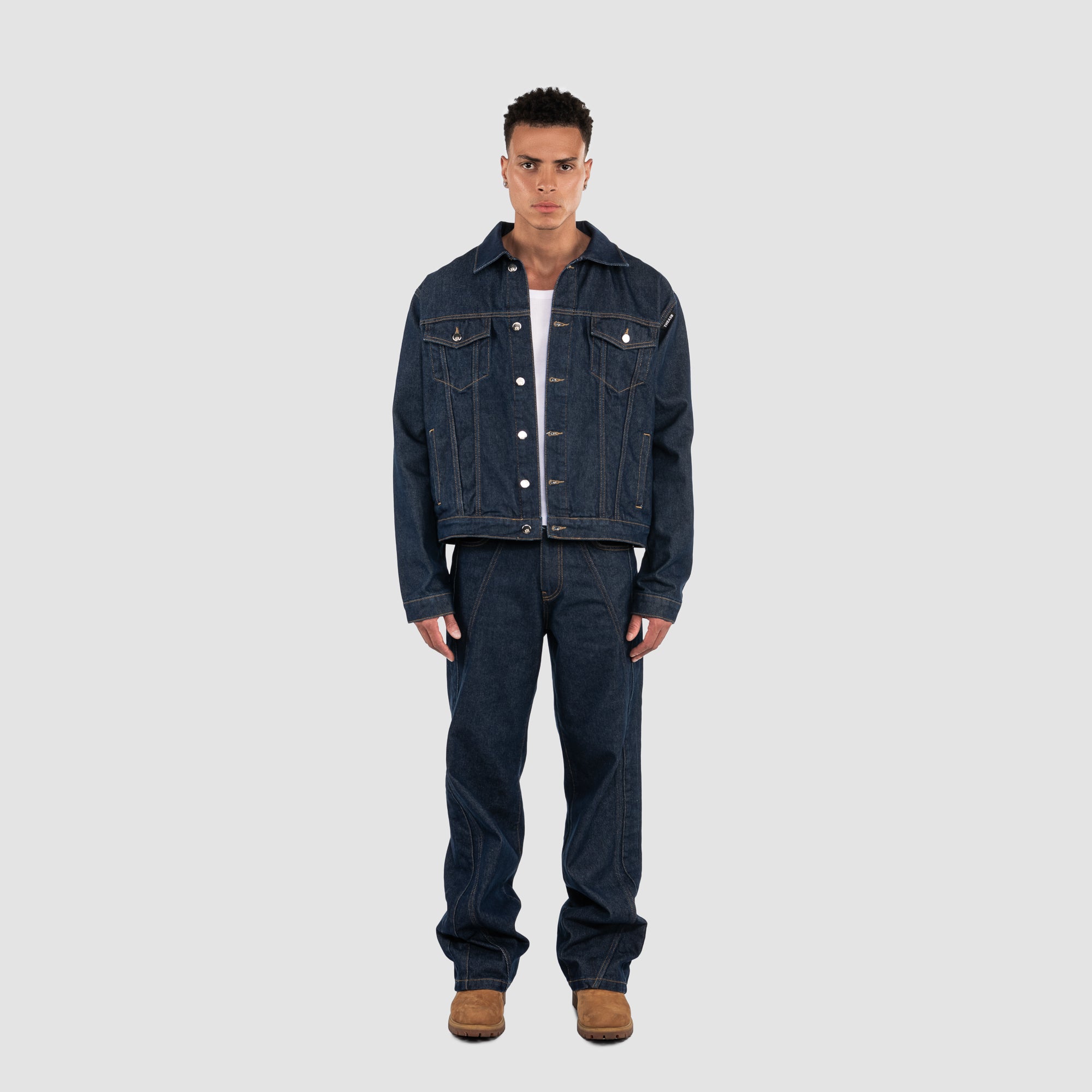 INDIGO DENIM JACKET - DARK BLUE