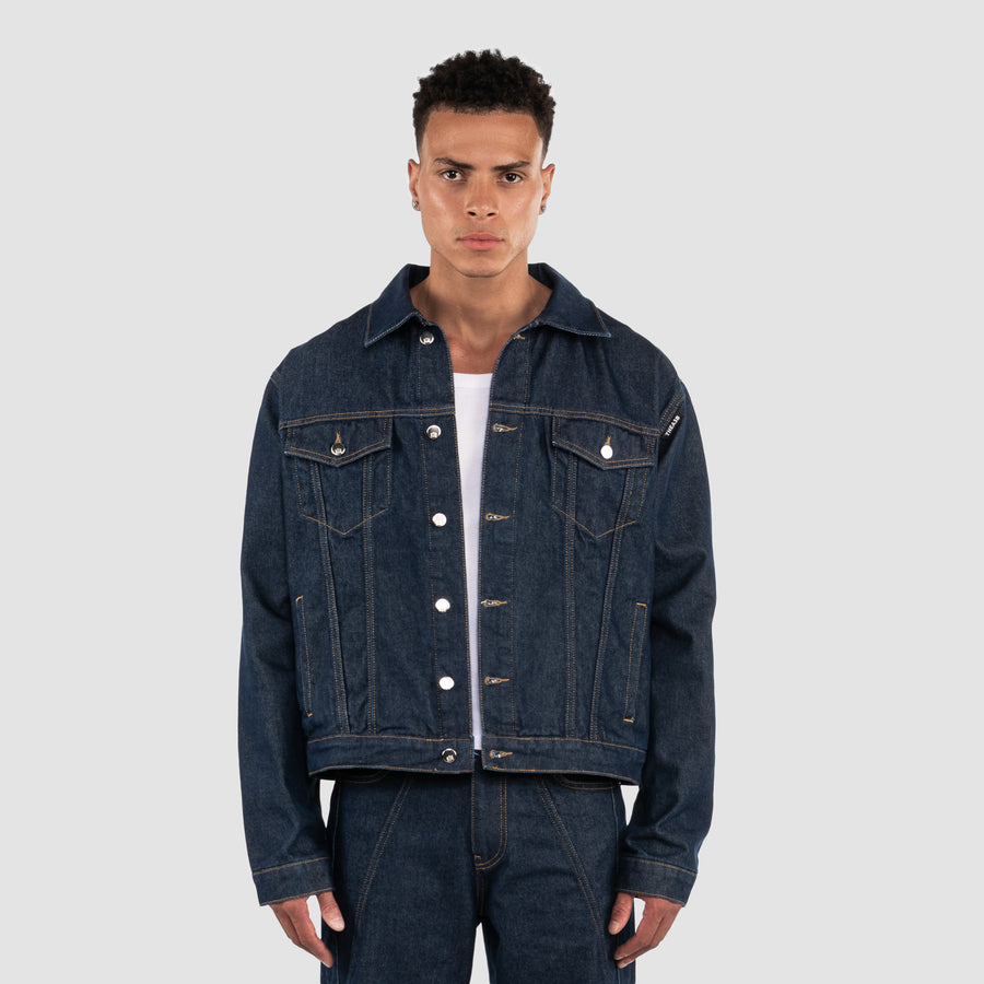 INDIGO DENIM JACKET - DARK BLUE